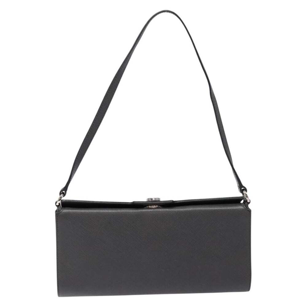 Salvatore Ferragamo Gancini Shoulder Bag Black